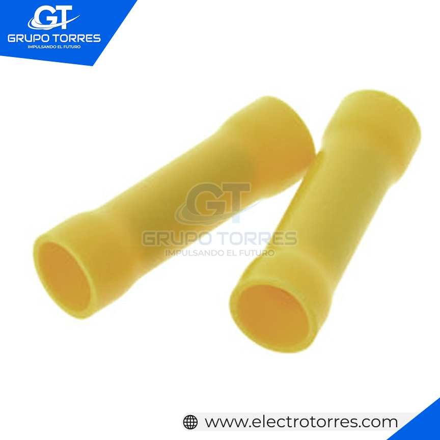 Terminal Union Manguito Aislado [Ã˜D 6.8mm] Amarillo (Cable 12-10 awg)