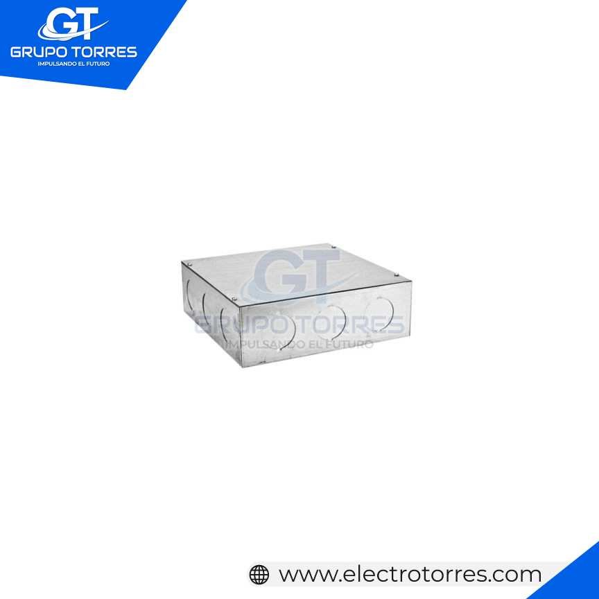 CAJA DE PASE CON SALIDA 3/4´´ 8X8X4 (200X200X100) PESADA 1/20