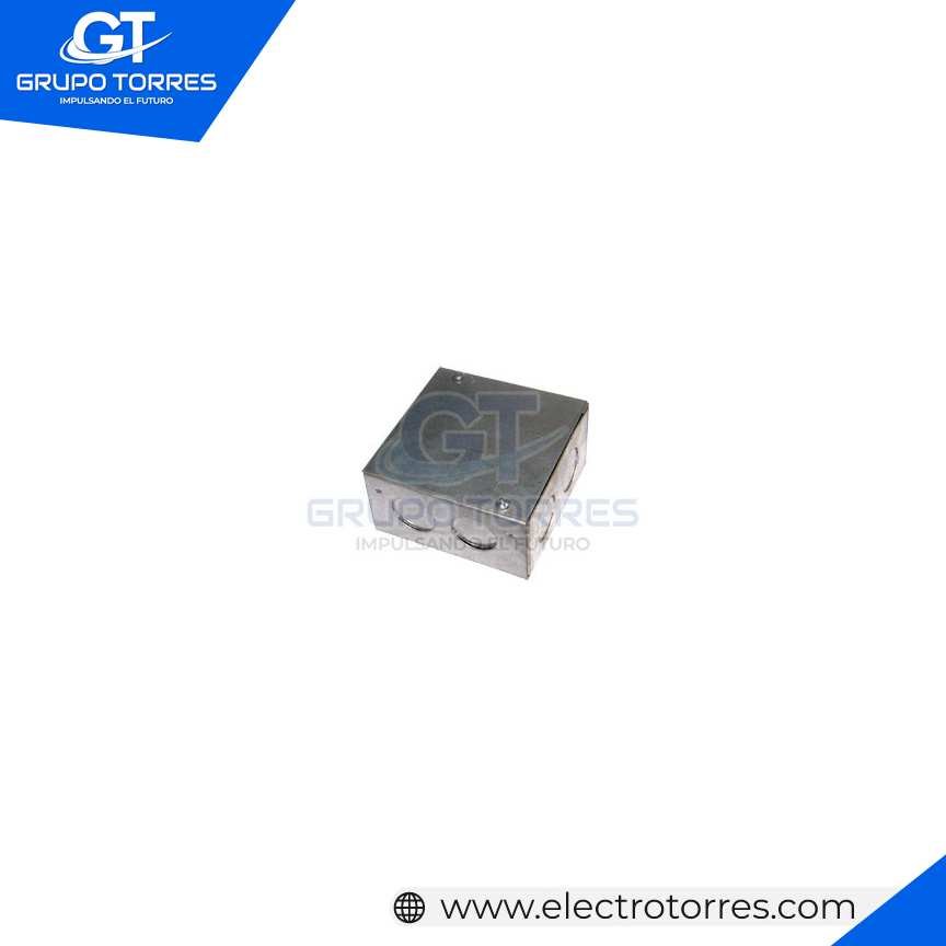 CAJA DE PASE METALICA TROQUELADA 16X16X6 (400X400X150) 1/27 GT