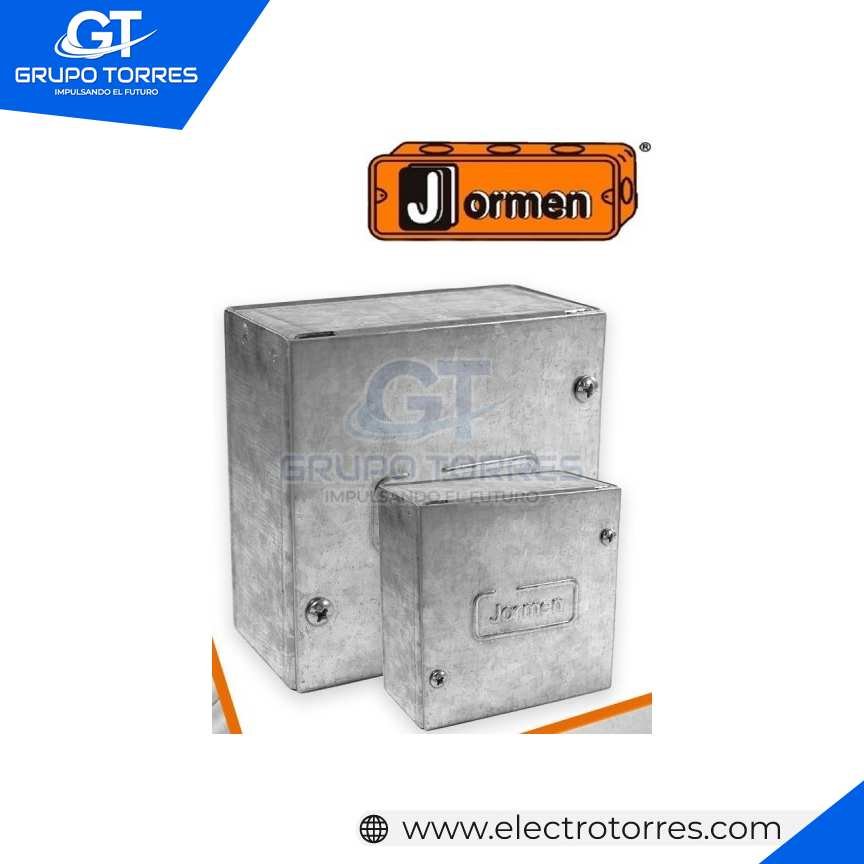 CAJA DE PASE METALICA TROQUELADA 8X8X6 (200X200X150) 1/27 JORMEN