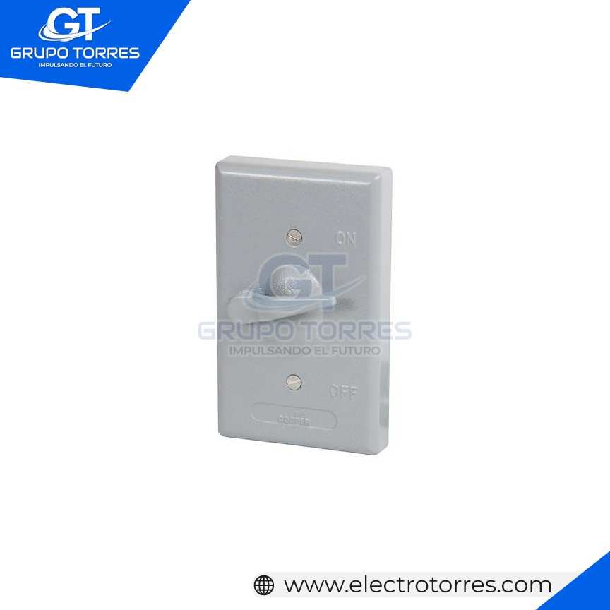 INTERRUPTOR SIMPLE HERMETICA 15A 125V