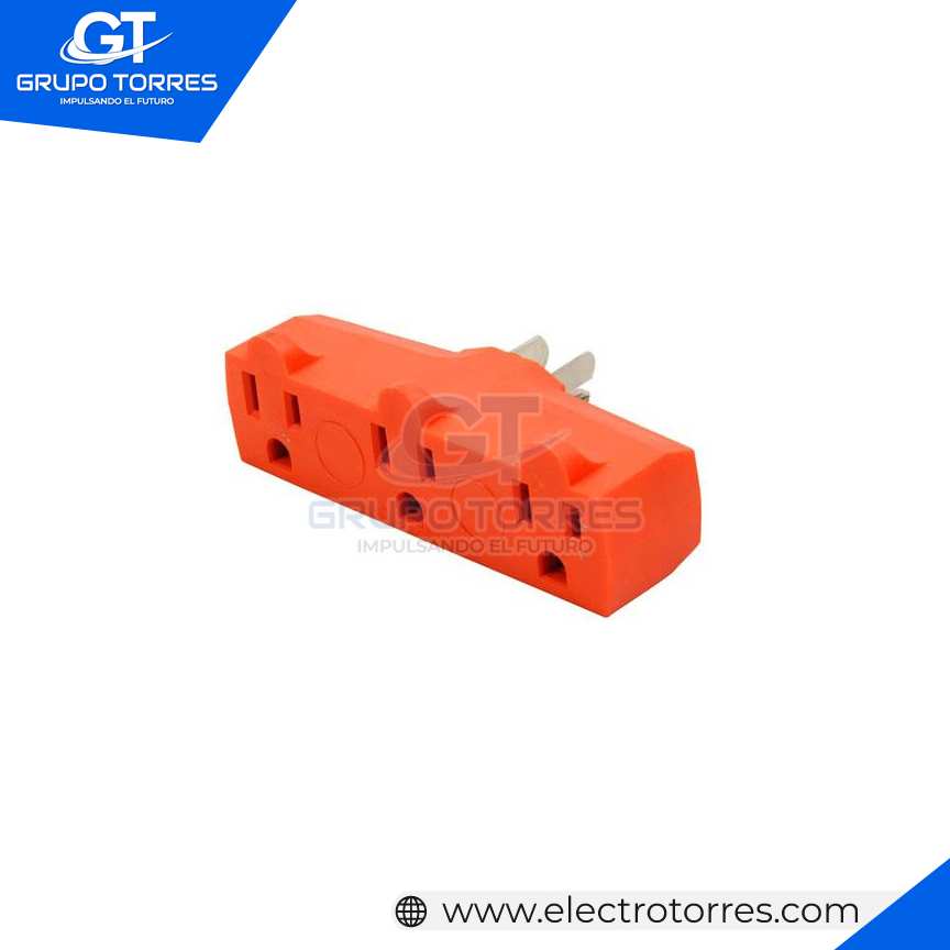 ADAPTADOR CON L/T NARANJA 15A