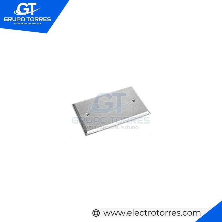 TAPA RECTANGULAR METALICO CIEGA CIEGA PESADA 1/16 GT