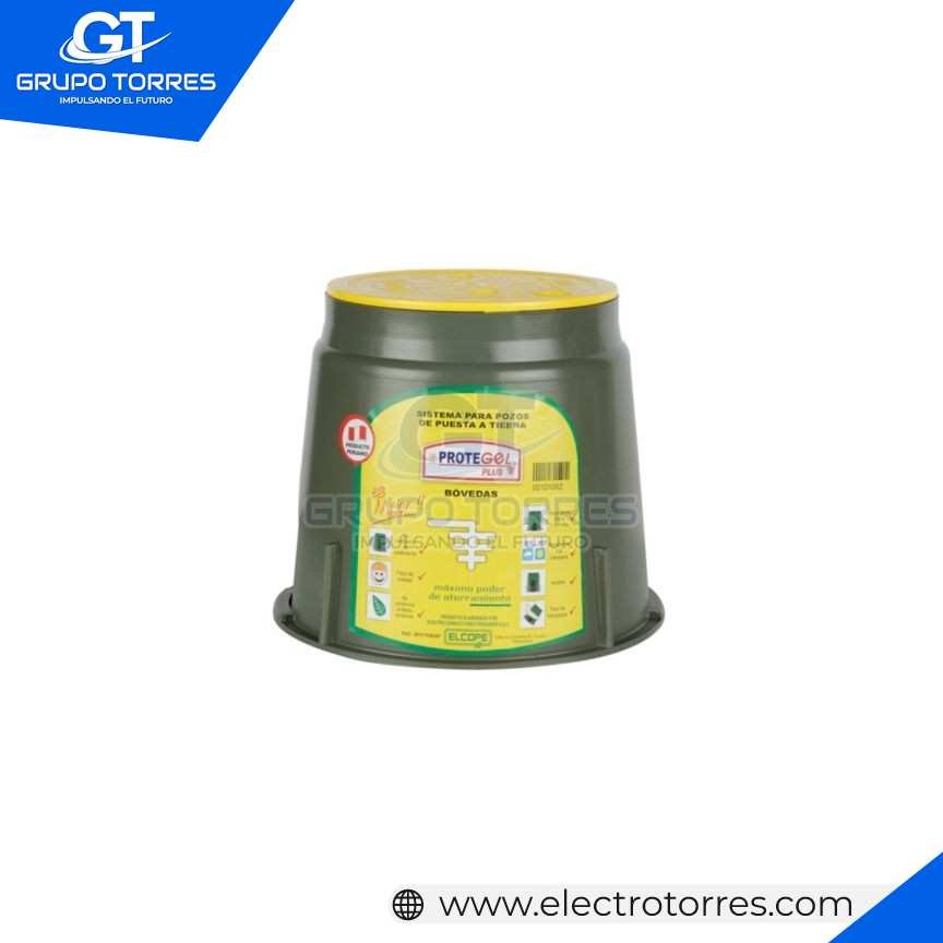 CAJA DE REGISTRO POLIETILENO CON TAPA AMARILLA