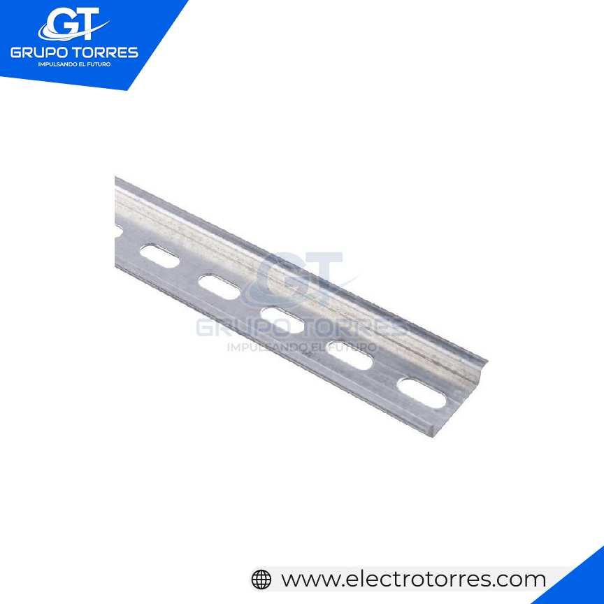 RIEL DIN SIMETRICO PLATEADO X 50CM