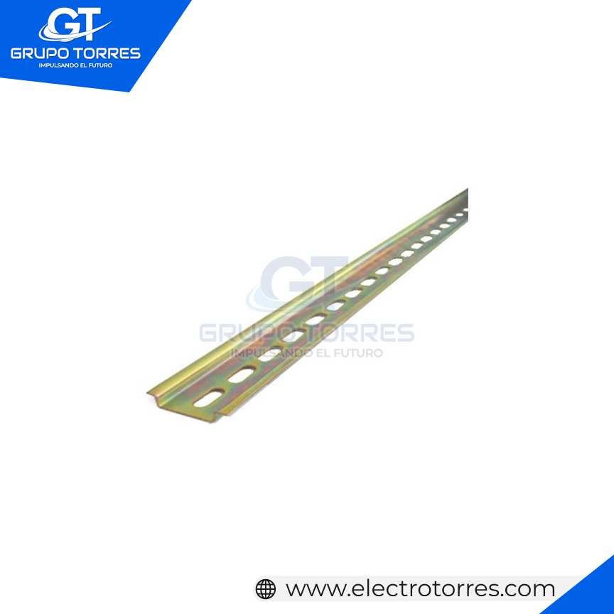 RIEL DIN SIMETRICO DORADO X 2MT