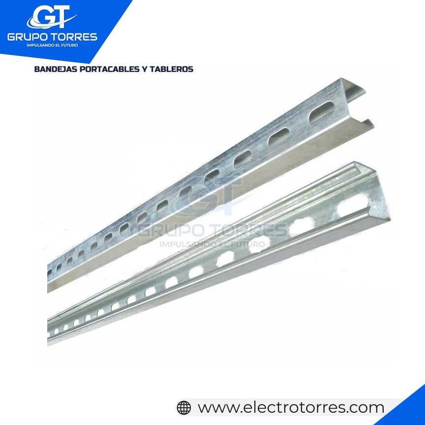 RIEL UNISTRUT RANURADO 41X25 2.40 MT