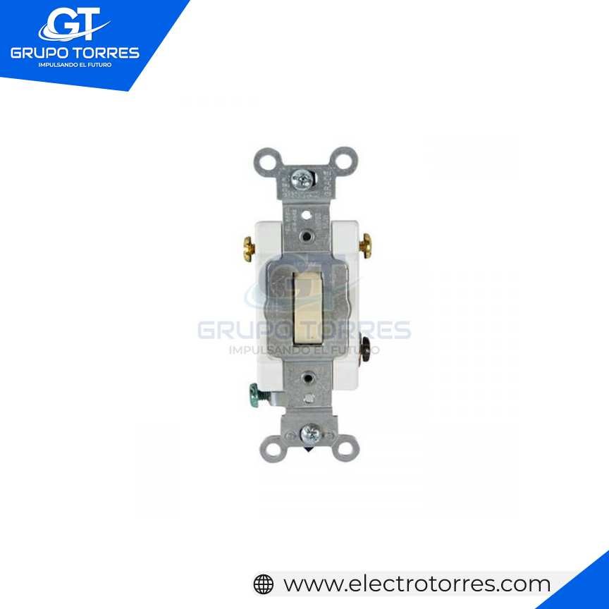 INTERRUPTOR UNIPOLAR SIMPLE 15A L/T 250V MARFIL