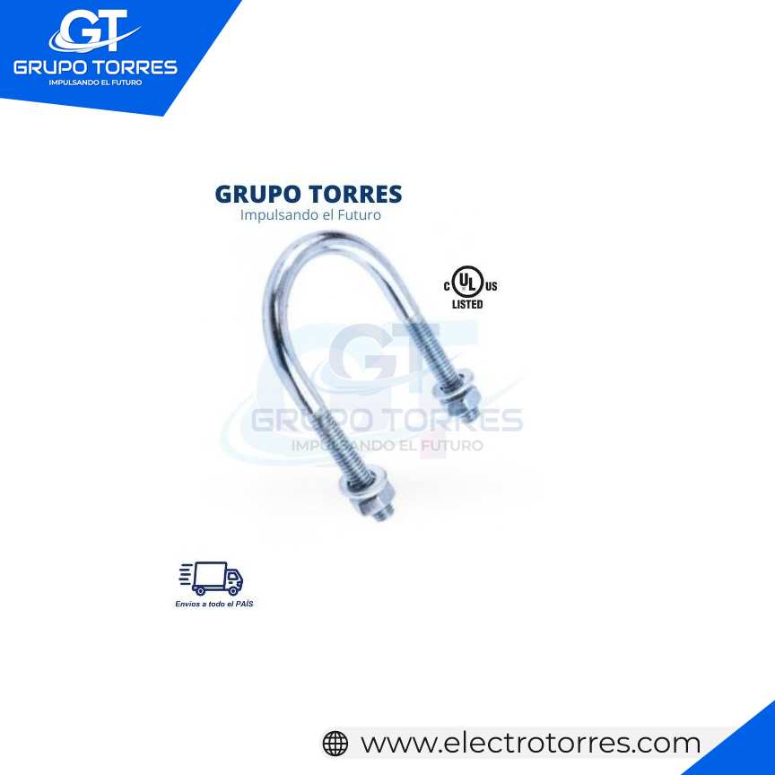 ABRAZADERA TIPO U BOLT 2´´ x 1/4´´