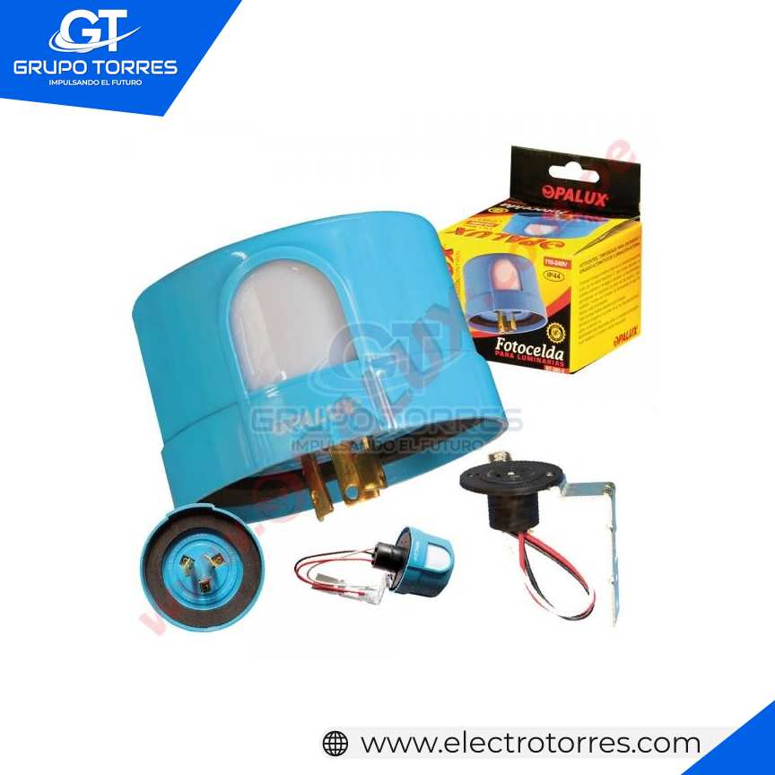 SET DE SOCKET Y FOTOCELDA CIRCULAR P/LUM. 3PIN. IP44