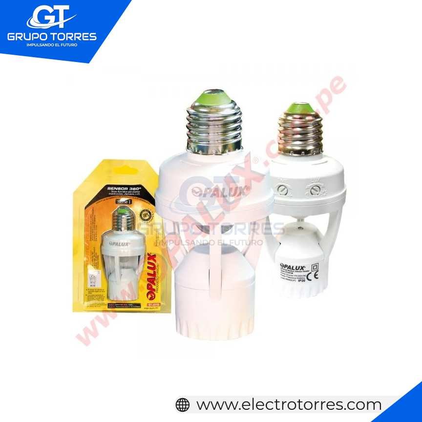 SENSR MOVIMIENTO 180° E27 6M INFRAROJO 220V