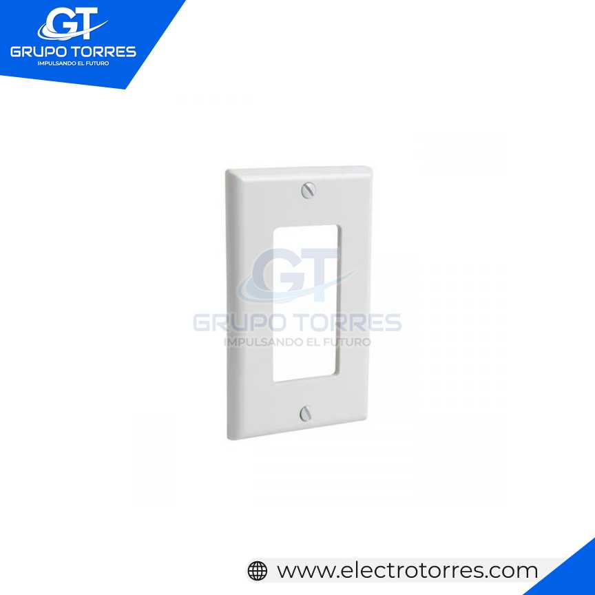 PLACA SIMPLE DECORA NYLON BLANCA