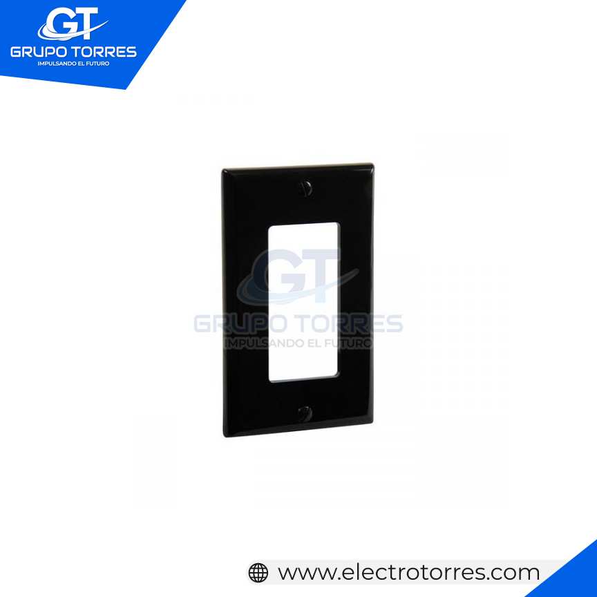 PLACA SIMPLE DECORA NYLON NEGRO