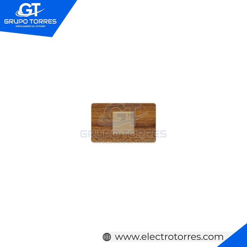 INTERRUPTOR SIMPLE CUADRADO MADERA