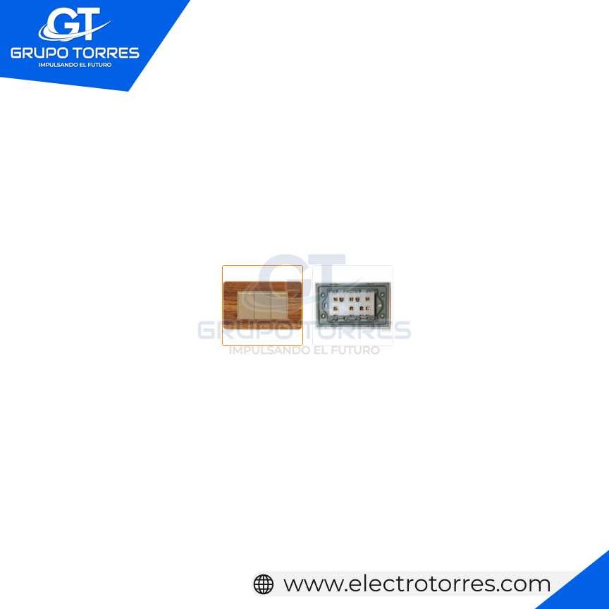 CONMUTADOR TRIPLE MADERA