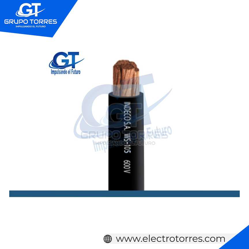 CABLE ELECTRICO EXTRA FLEXIBLE P/SOLDAR WS 60°C 2 AWG 0.6KV