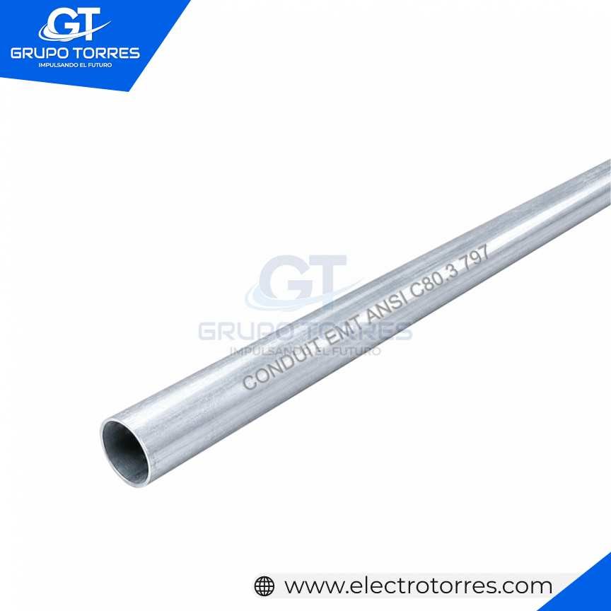 Tubo Conduit EMT 3/4 Pesado con UL