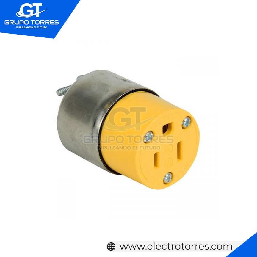 CONECTOR AÉREO 15A 125V L/T BLINDADO