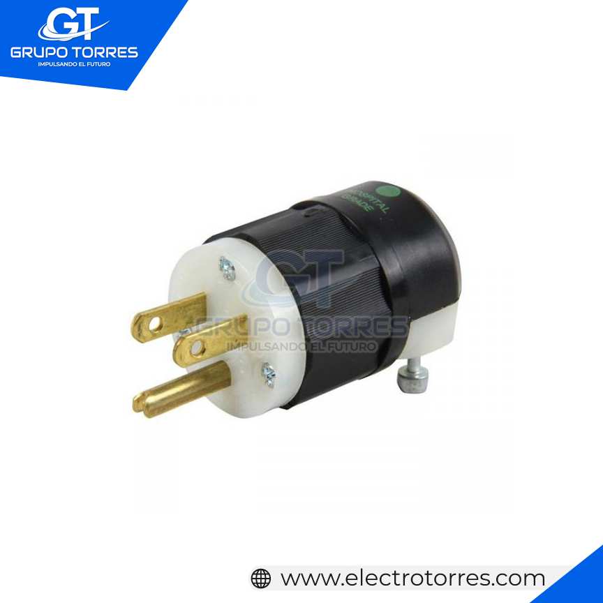 ENCHUFE 15A 125V L/T GRADO HOSPITAL ESPECIAL NEGRO