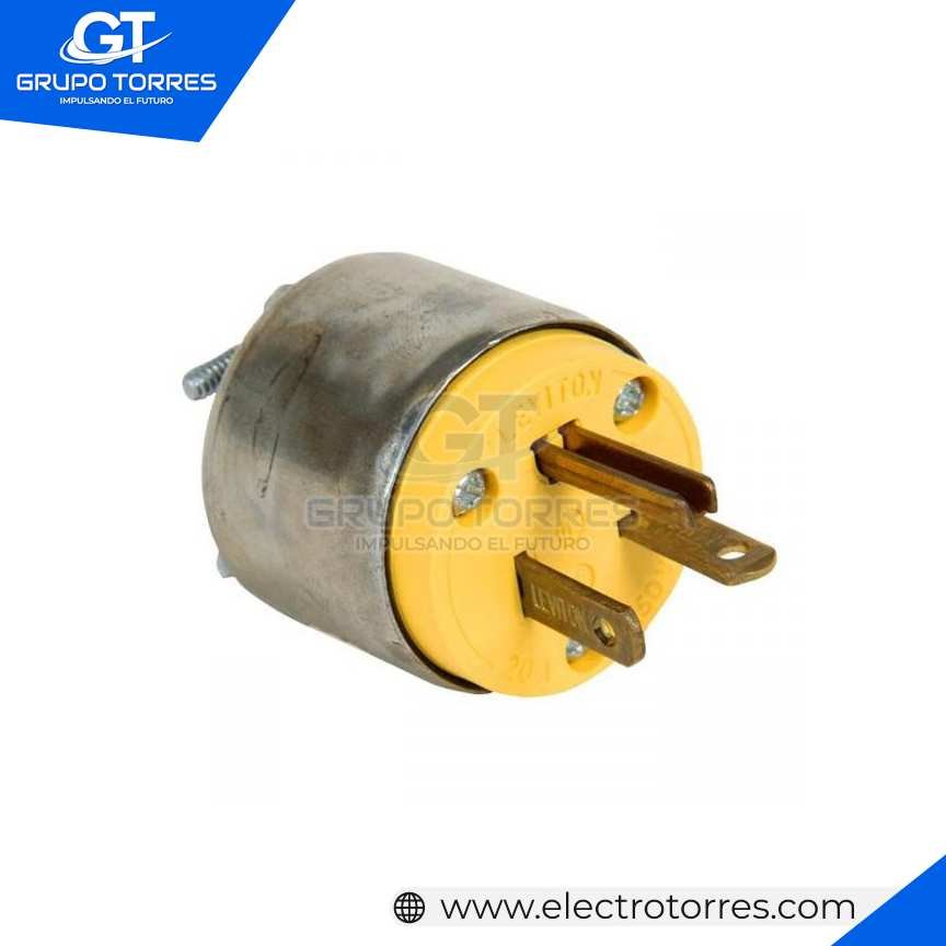 ENCHUFE 20A 250V TUERTO CHINO BLINDADO