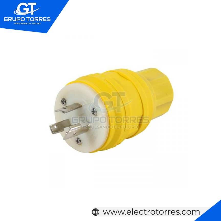 ENCHUFE 2 X 20 250V L6 C/SEGURO P/AGUA WETGUARD