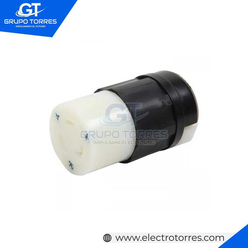 CONECTOR 2 X 20A 250V L6 C/SEGURO