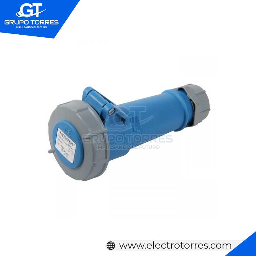 TOMACORRIENTE AÉREO 16A 2P + T 250V AZUL 6H
