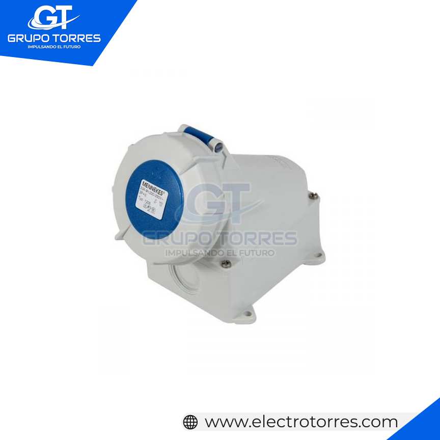 TOMACORRIENTE VISIBLE 32A 3P + T 250V AZUL 9H