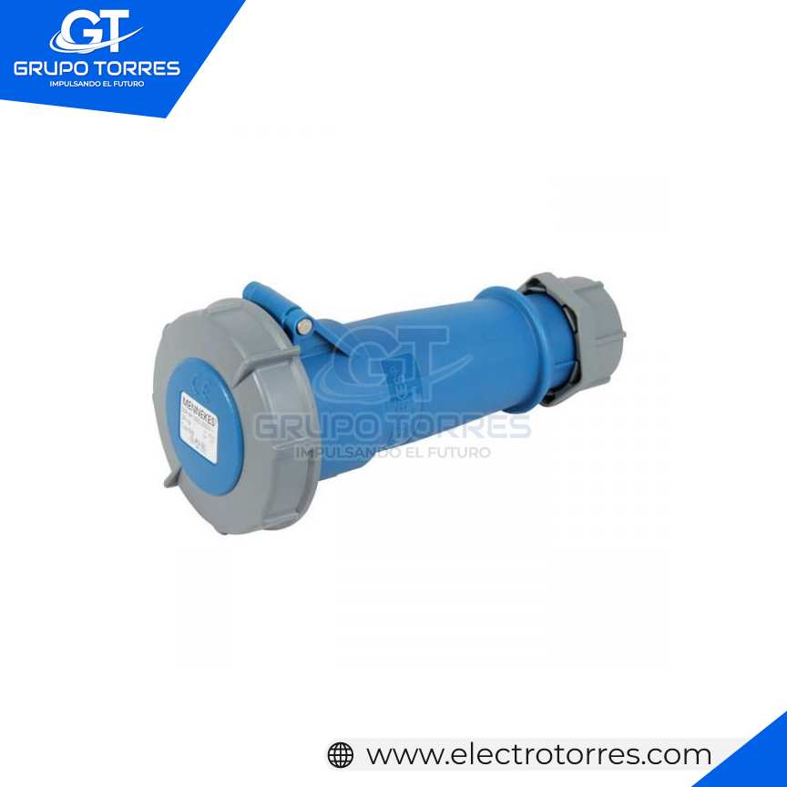 TOMACORRIENTE AÉREO 32A 3P + T 250V AZUL 9H