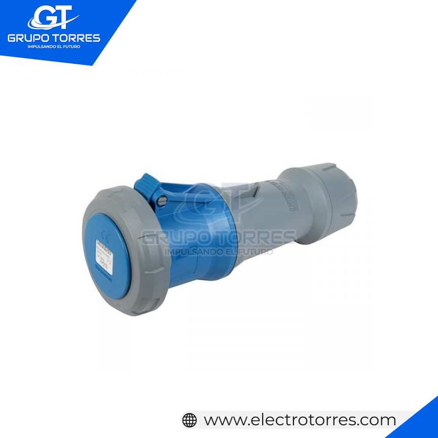 TOMACORRIENTE AÉREO 63A 3P+T 250V AZUL 9H POWERTOP PLUS