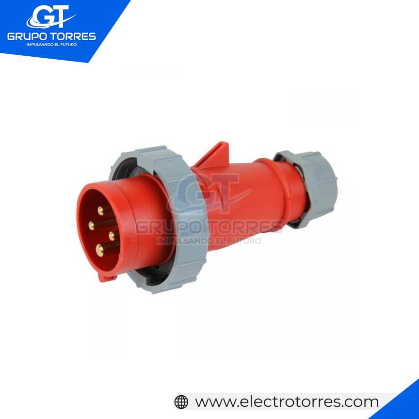 ENCHUFE 16A 3P + T 415V ROJO 6H