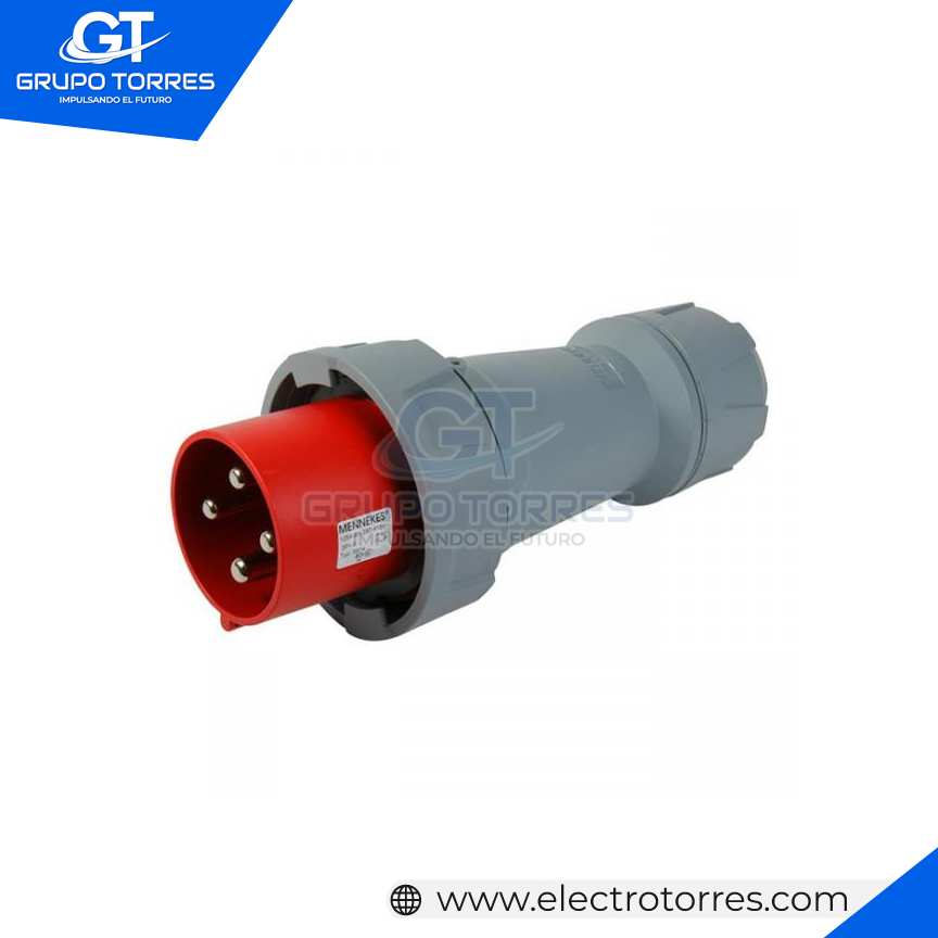 ENCHUFE 125A 3P+T 415V ROJO 6H POWERTOP PLUS
