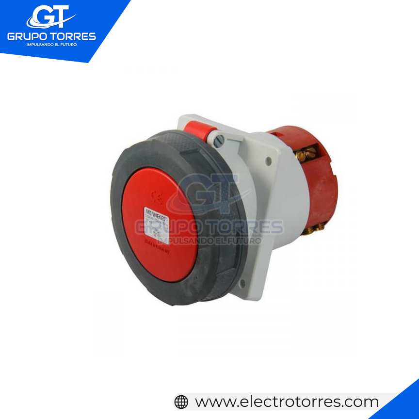 TOMACORRIENTE EMPOTRABLE 125A 3P+T 415V ROJO 6H