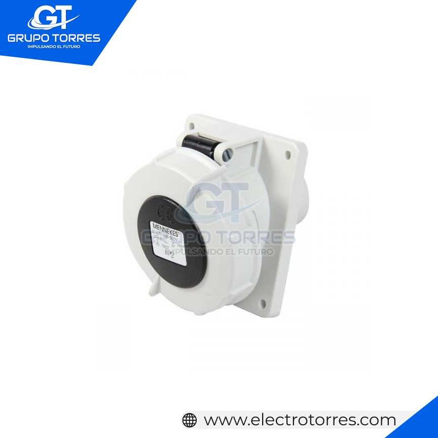 TOMACORRIENTE EMPOTRABLE 32A 3P+T 500V NEGRO 7H