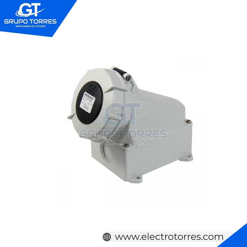TOMACORRIENTE VISIBLE 32A 3P+T 500V NEGRO 7H
