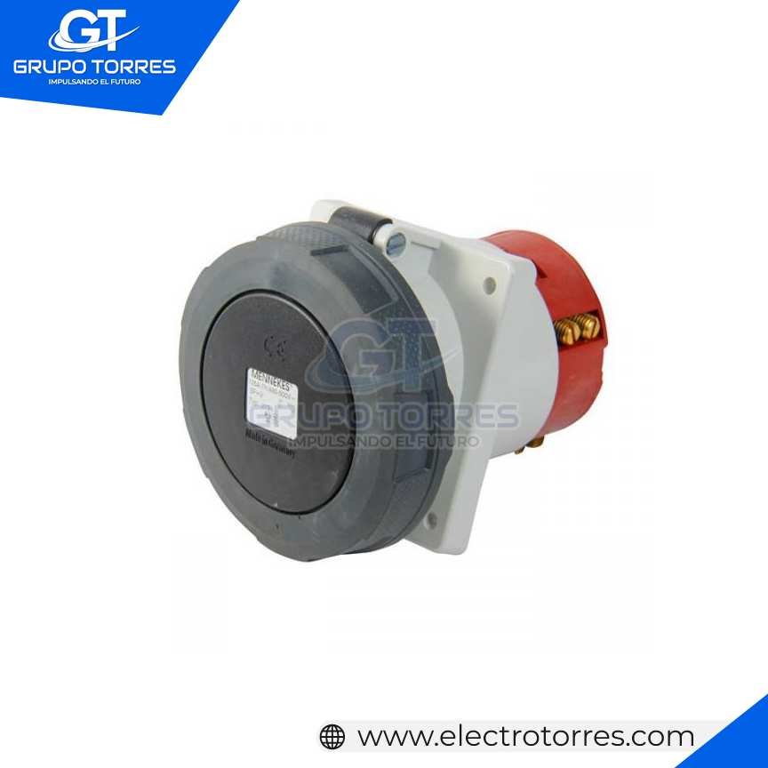 TOMACORRIENTE EMPOTRABLE 125A 3P+T 500V NEGRO 7H
