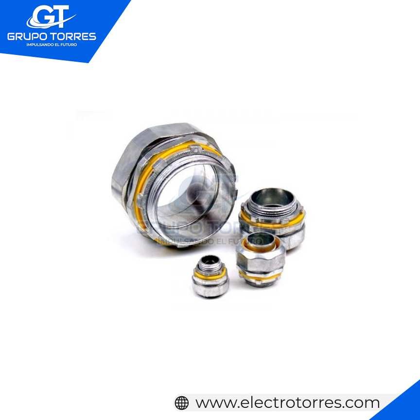 Conector recto hermético liquid tight UL