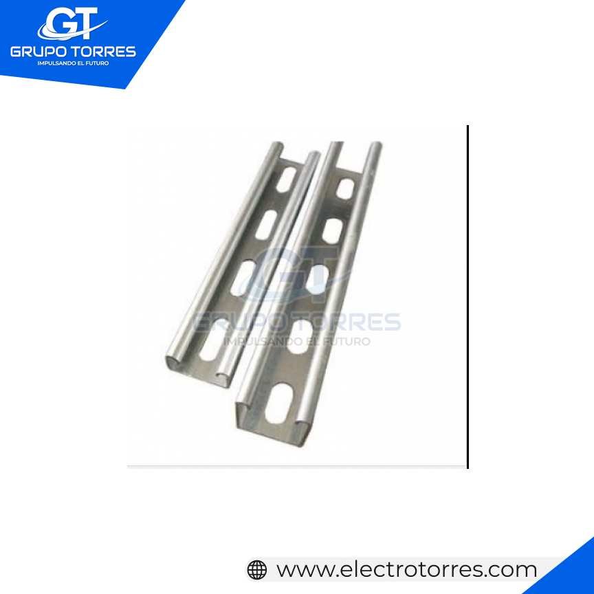 RIELSTRUCH 41mmX21mmX3mts (1 5/8´´ X 7/8´´) pregalvanizado en frio