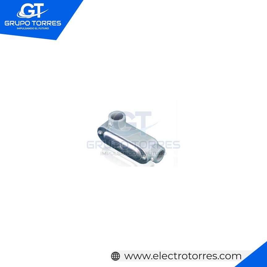 Caja condulet  ovalada AL  P/EMT C/TAPA    ´´LL´´