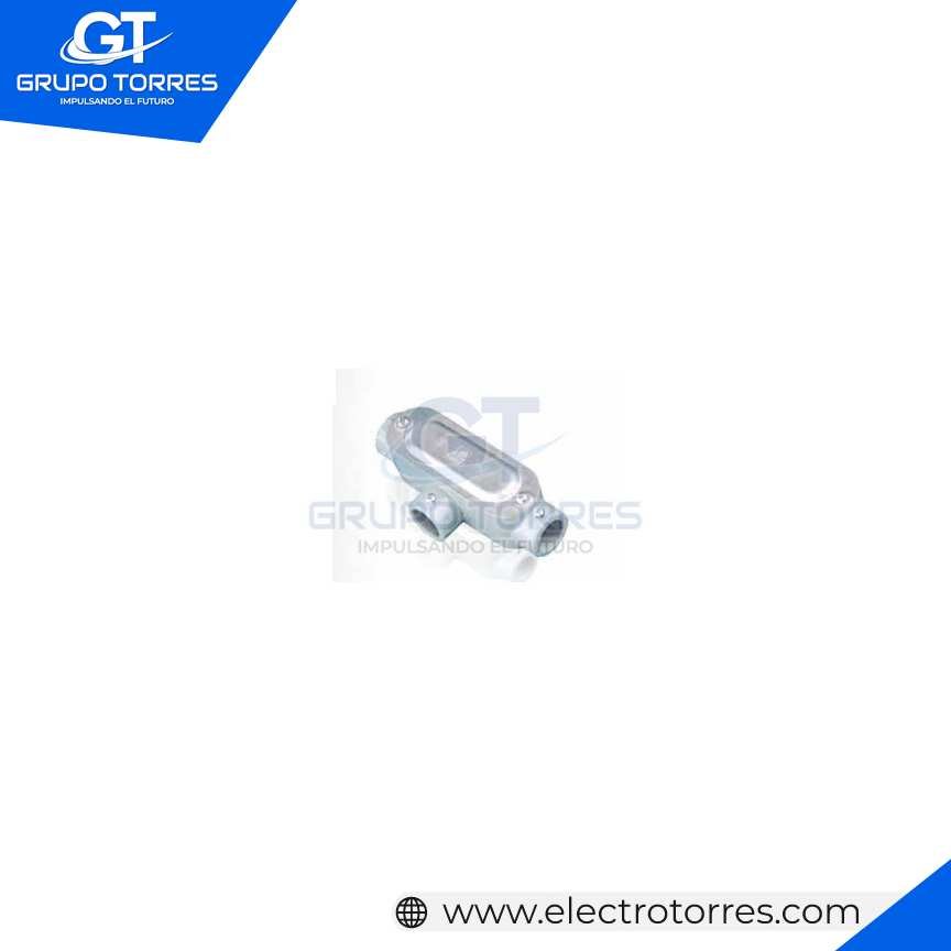 Caja condulet  ovalada AL P/EMT C TAPA   ´´T´´