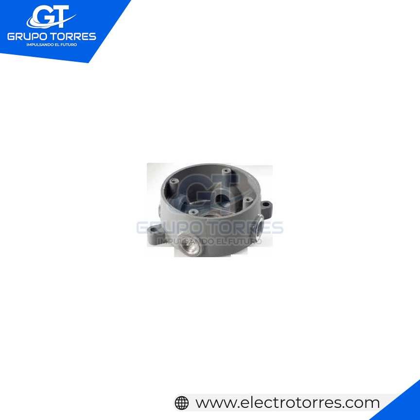 Caja redonda conduit 3  1/2´´  C/5 SAL. 3/4´´ C/4 TAP.