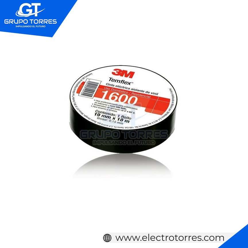 CINTA ELECTRICA TEMFLEX 1600 3/4´´ 0.019 X 18M