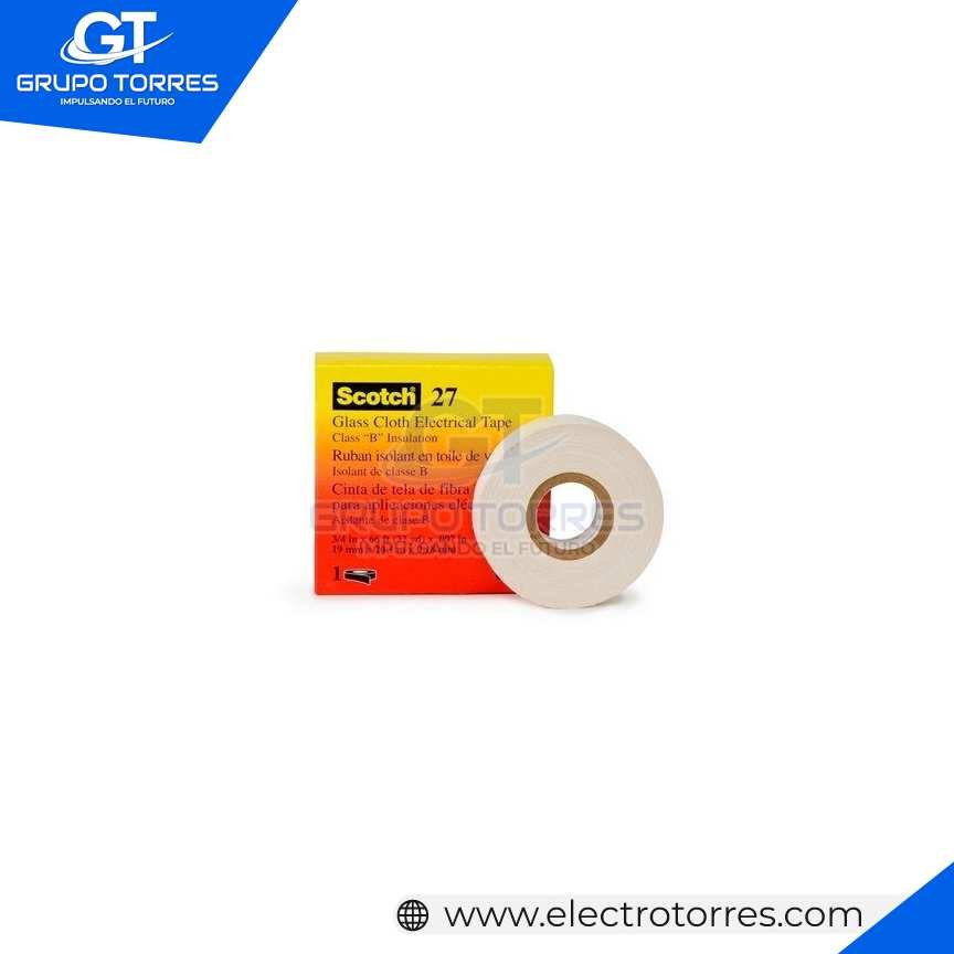 CINTAS DE FIBRA DE VIDRIO SCOTCH 27  3M