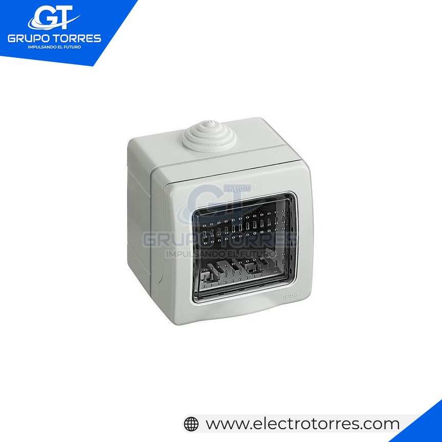 IDROBOX SOBREPONER 2 MOD. IP55 CON TAPA