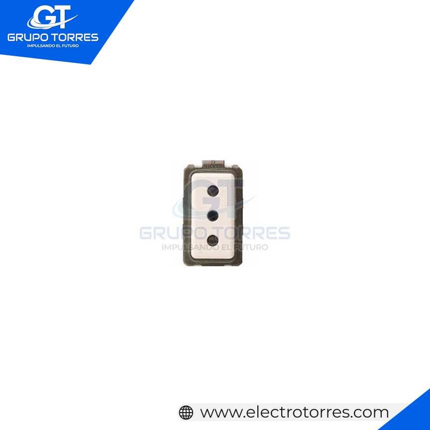 DADO TOMA 2P+T 10A -250V A.C.19MM Ø 4MM