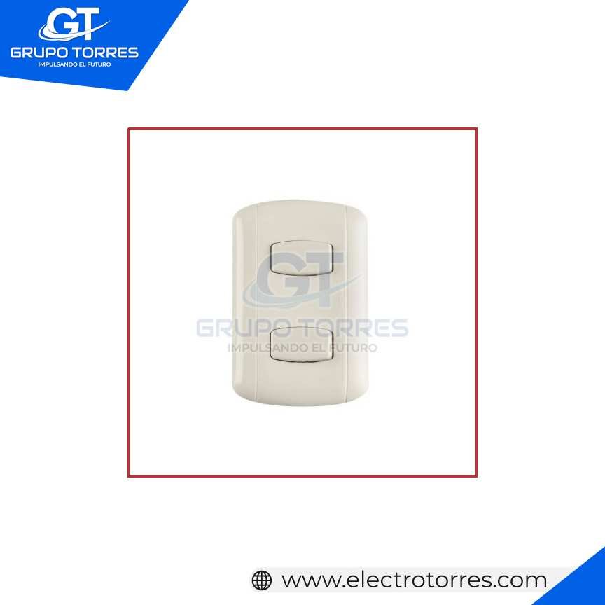 INTERRUCTOR DOBLE 10A MARFIL