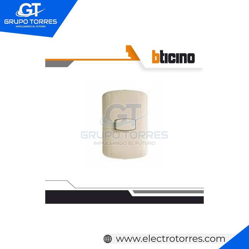 INTERRUCTOR SIMPLE CONM. 10A MARFIL
