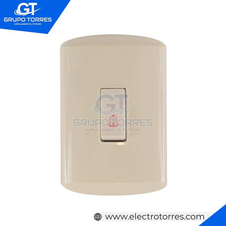 PULSADOR TIMBRE 10A MARFIL
