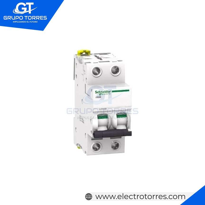 schneider termico 2P 4A Ic60n T/RIEL 50KA 110/127VAC