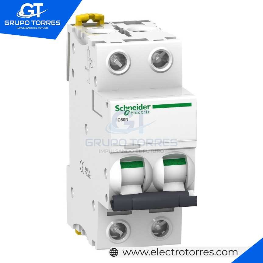 schneider termico 2P 6A Ic60n T/RIEL 20KA 110/127VAC